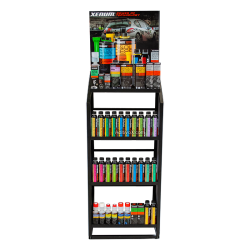 Expositor suelo Xenum con cartel